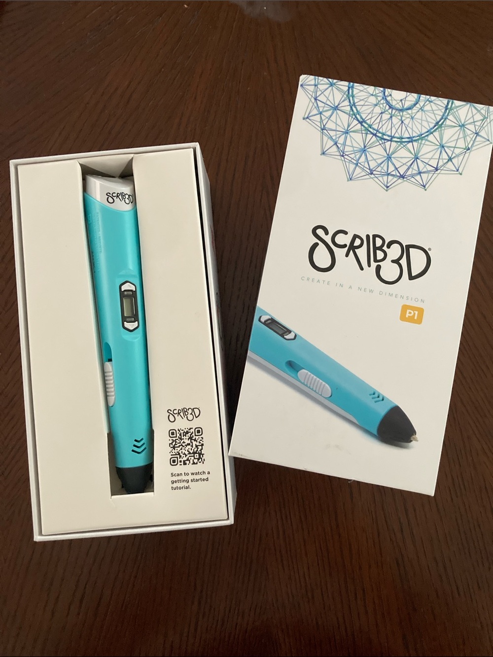 Scrib3D P1 3D Printing Pen in Turquoise